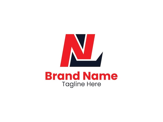 Vector creativo NL LN N L letras abstractas monograma del logotipo