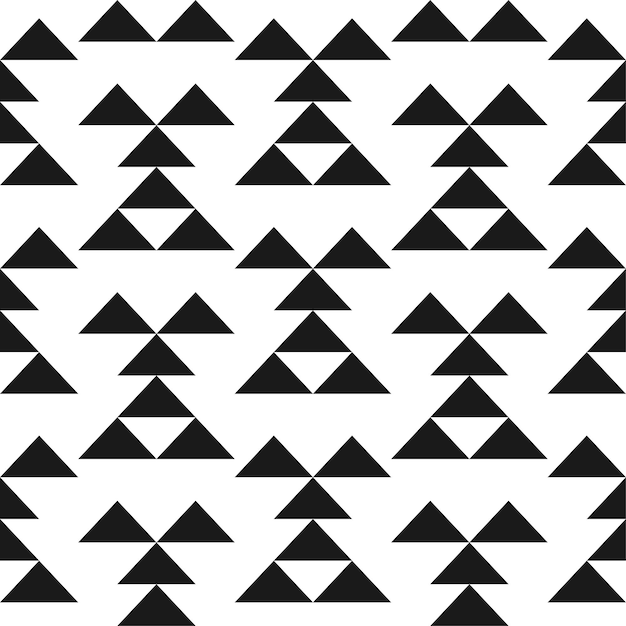 Vector creativo patrón geométrico sin costuras Textil rayas textura en blanco y negro