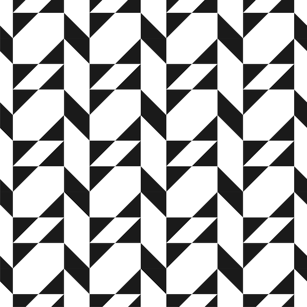 Vector creativo patrón geométrico sin costuras Textil rayas textura en blanco y negro