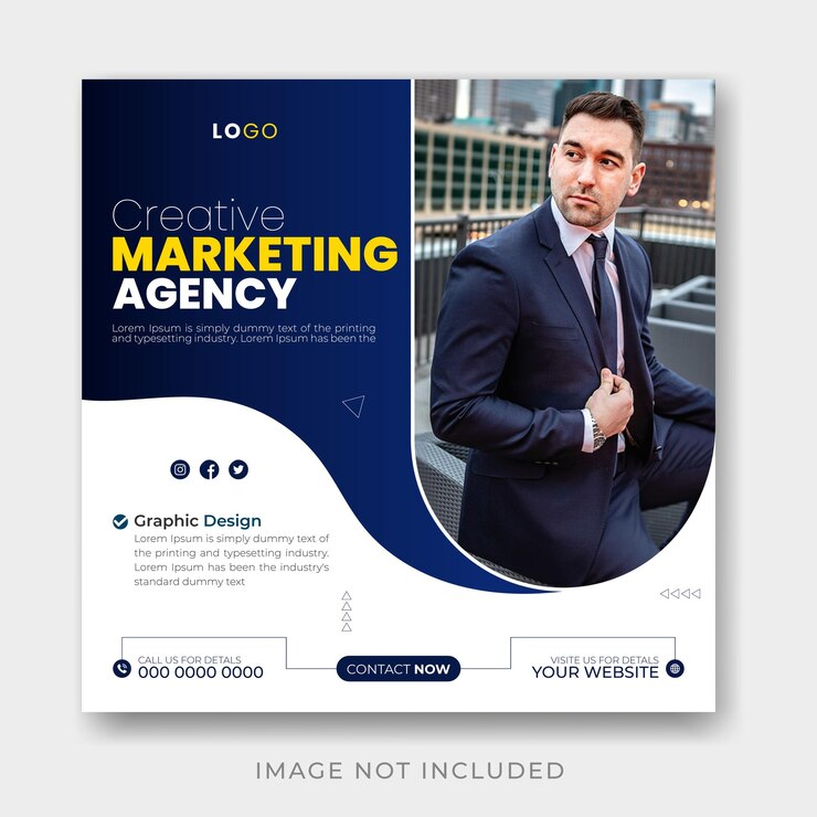 vector crecer su negocio web banner y redes sociales publicar plantilla diseño creativo