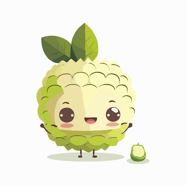 Vector de crema de manzana al estilo de las caricaturas