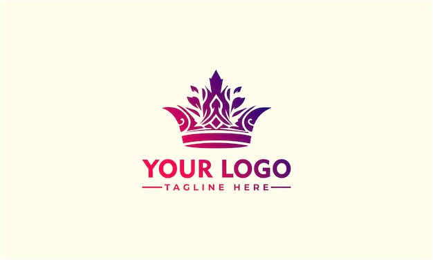 Vector Crown Logo Templates Diseño para empresas Compañía Hotel Boutique Real Símbolo de lujo