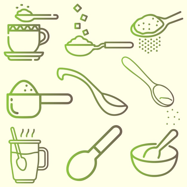 Vector de cuchara para elementos de cocina