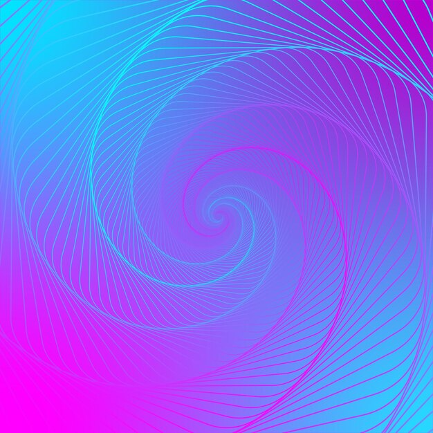 Vector curvo retorcido líneas onduladas Vector abstracto fondo horizontal con colorido rectángulo