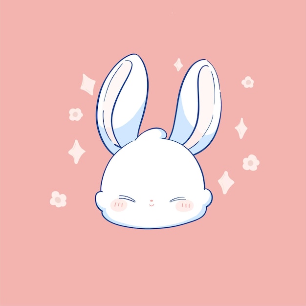 Vector cutie y conejito gordito