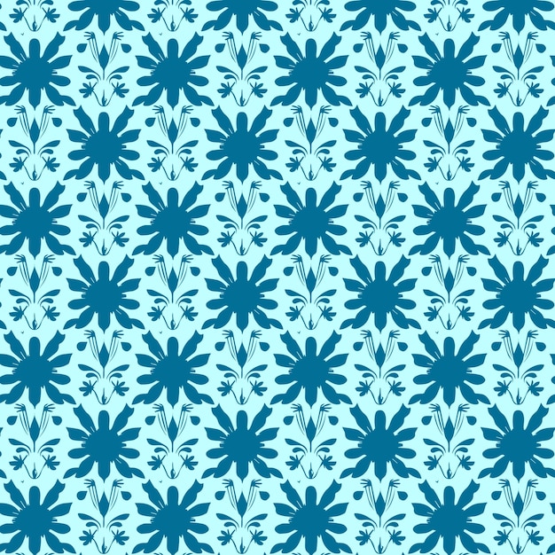 Vector damasco fondo de patrón sin costuras lujo clásico textura de adorno de damasco anticuado