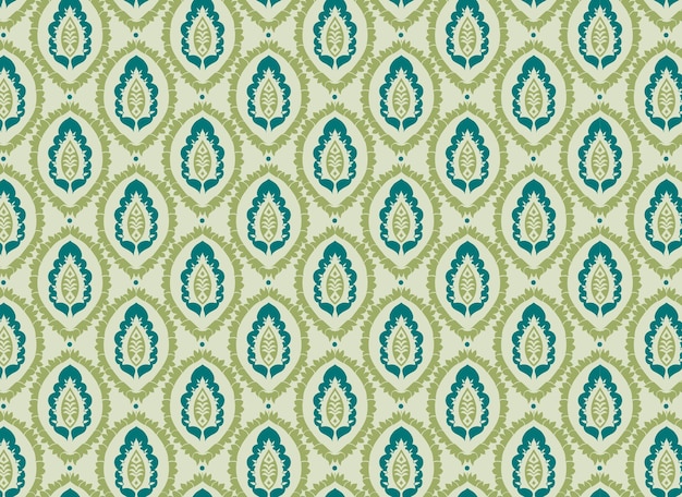 Vector damasco de patrones sin fisuras fondo floral vintage wallpaper