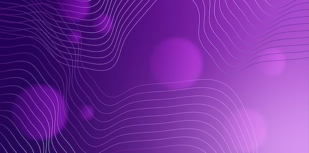 Vector degradado abstracto púrpura con fondo de línea moderna