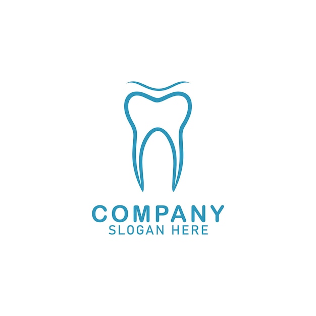 Vector dental logo icono vector aislado