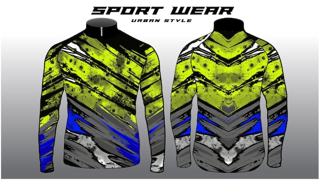 Vector de deporte digital de motocross jersey