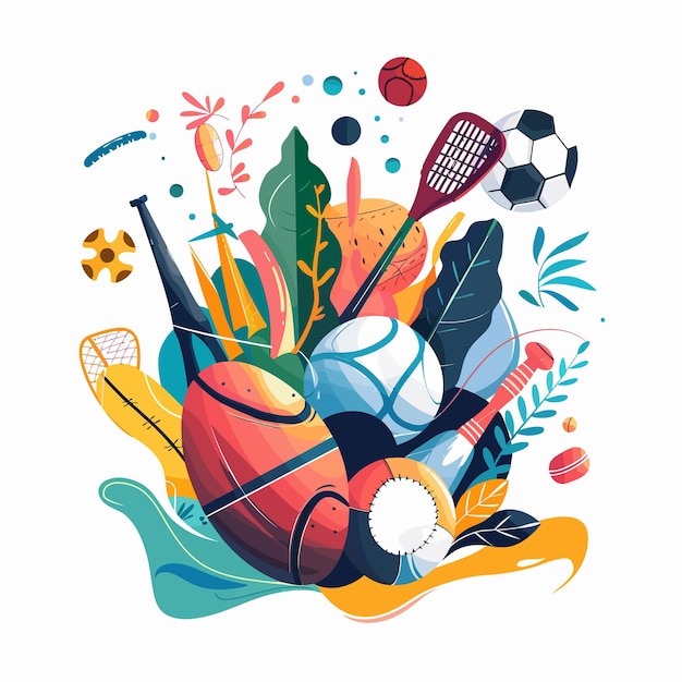 Vector de deportes y recreación de verano