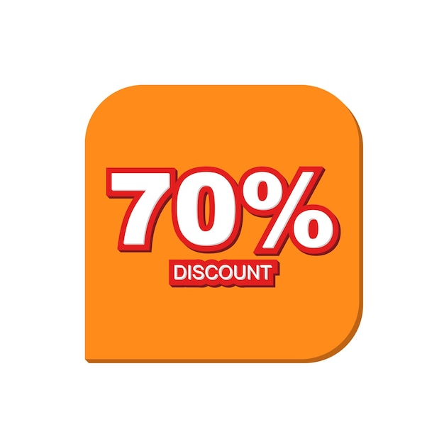 Vector de descuento de venta sobre fondo blanco