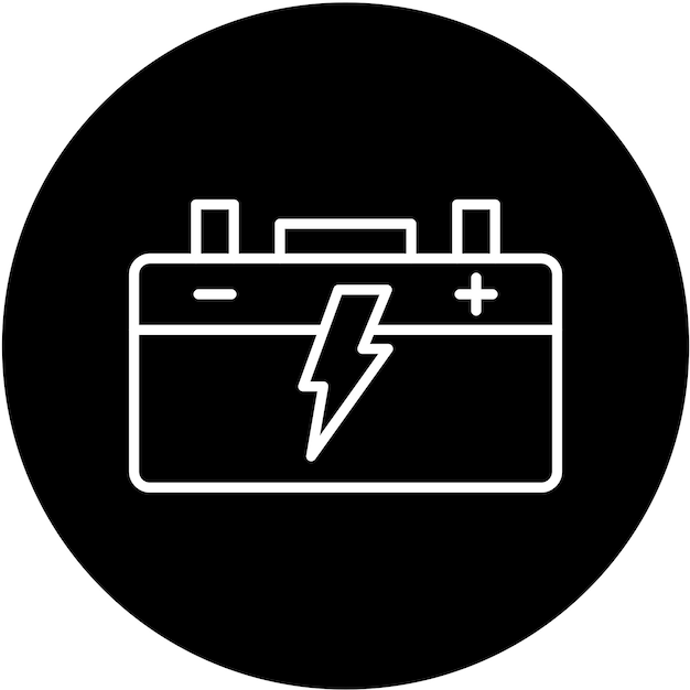 Vector vector design auto battery icon style