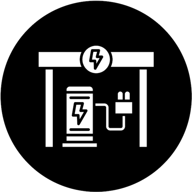Vector vector design charging station icon style