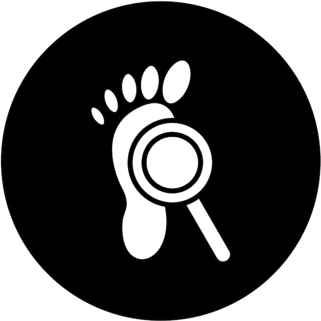 Vector vector design footprint icon style