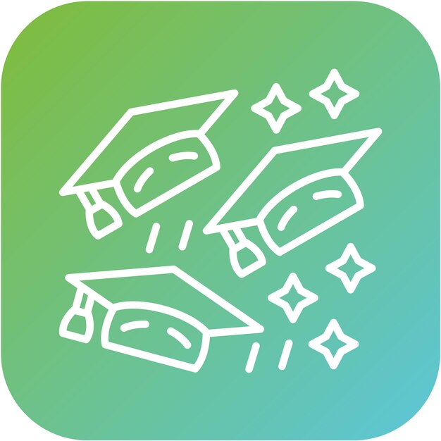 Vector vector design graduation icon style