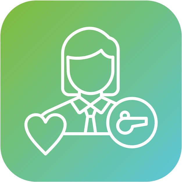 Vector Design Life Coach Estilo de icono femenino