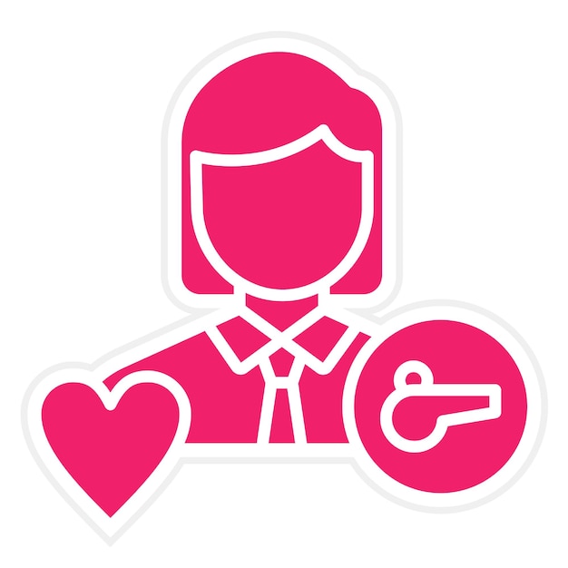 Vector Design Life Coach Estilo de icono femenino