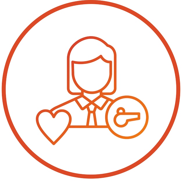 Vector Design Life Coach Estilo de icono femenino