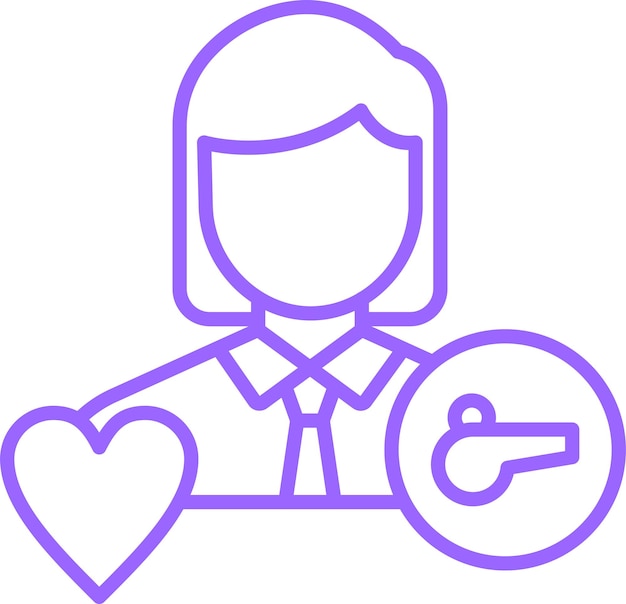 Vector Design Life Coach Estilo de icono femenino