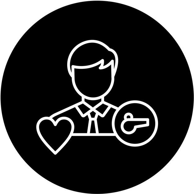 Vector Design Life Coach Estilo de ícono masculino