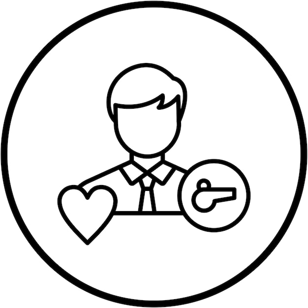 Vector Design Life Coach Estilo de ícono masculino