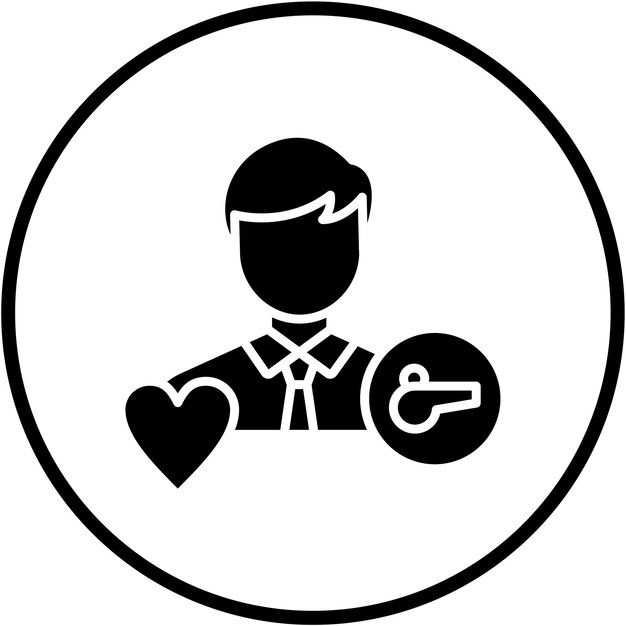 Vector Design Life Coach Estilo de ícono masculino