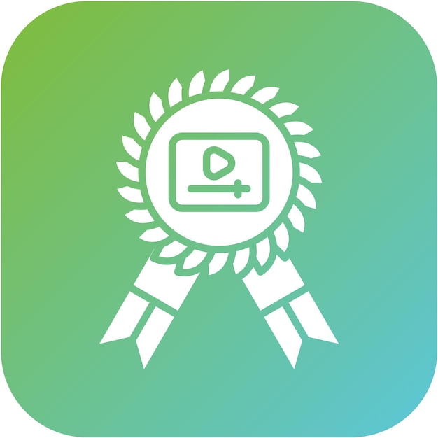 Vector Design Media Award Icon Style (Estilo de icono de los premios de diseño vectorial)