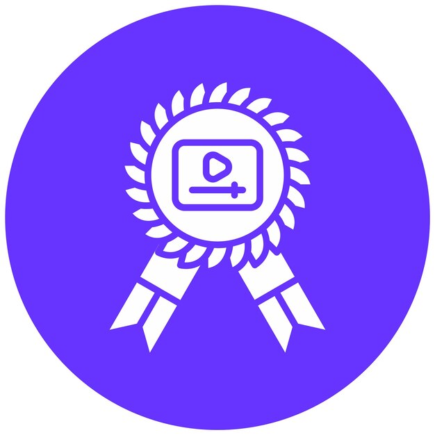 Vector Design Media Award Icon Style (Estilo de icono de los premios de diseño vectorial)