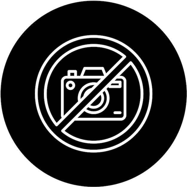 Vector vector design no camera icon style