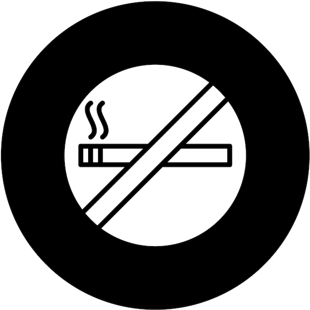 Vector vector design no smoking icon style