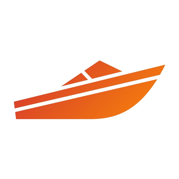 Vector Design Powerboat Racing Icon Style (Estilo de icono de las carreras de botes eléctricos)
