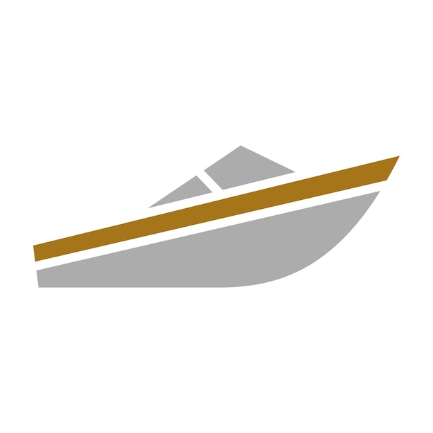 Vector Design Powerboat Racing Icon Style (Estilo de icono de las carreras de botes eléctricos)