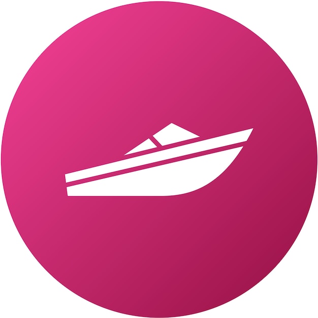 Vector Design Powerboat Racing Icon Style (Estilo de icono de las carreras de botes eléctricos)