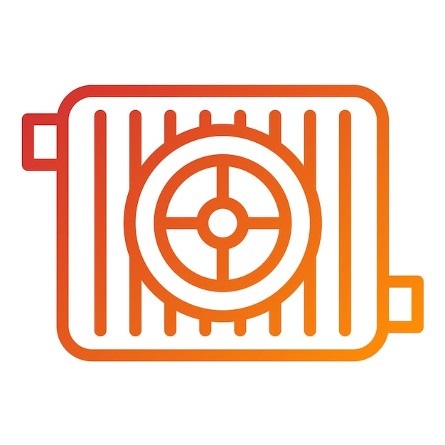 Vector vector design radiator icon style