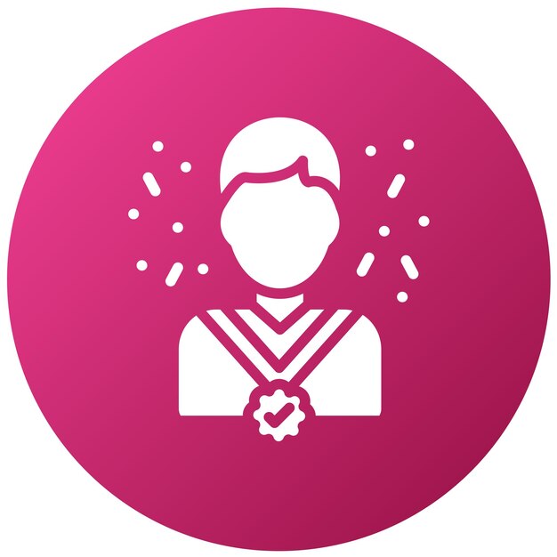Vector Design Wellness Champion Icon Style (Estilo de icono de diseño vectorial para el bienestar)