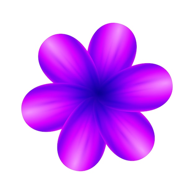vector detallado realista flor de primavera en fondo blanco