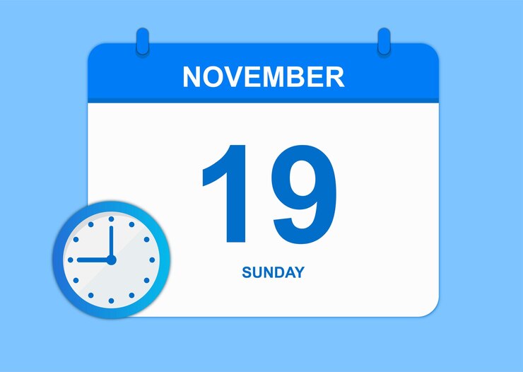 Vector día calendario mes noviembre