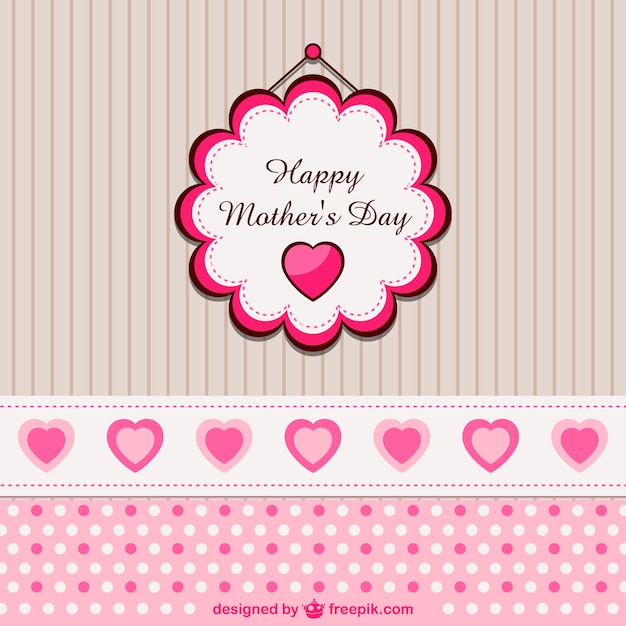 Vector día de la madre con corazón
