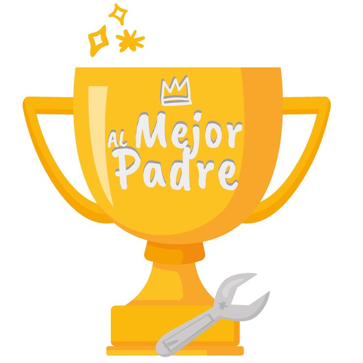 Vector vector del dia del padre trofeo