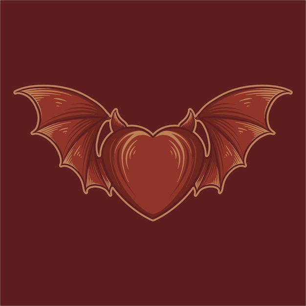 Vector diablo amor san valentin