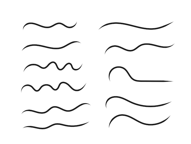 vector dibujado a mano círculo garabatos conjunto de diez