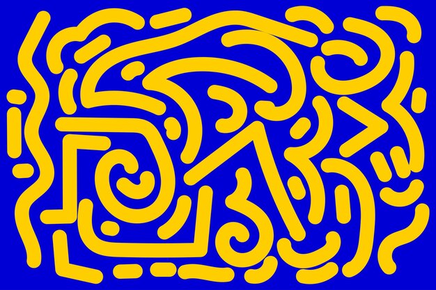 Vector dibujado a mano elementos de garabateo patrón fondo abstracto
