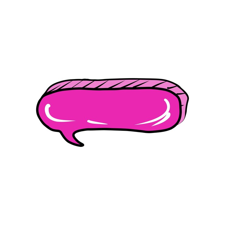 Vector vector dibujado a mano garabatos bocadillo de diálogo en el estilo de los años 90 para mensajes notas pegatinas comunicaciones