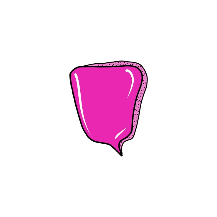 Vector vector dibujado a mano garabatos bocadillo de diálogo en el estilo de los años 90 para mensajes notas pegatinas comunicaciones