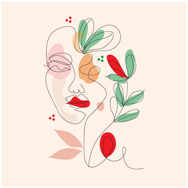 vector dibujado a mano ilustración de arte de una línea