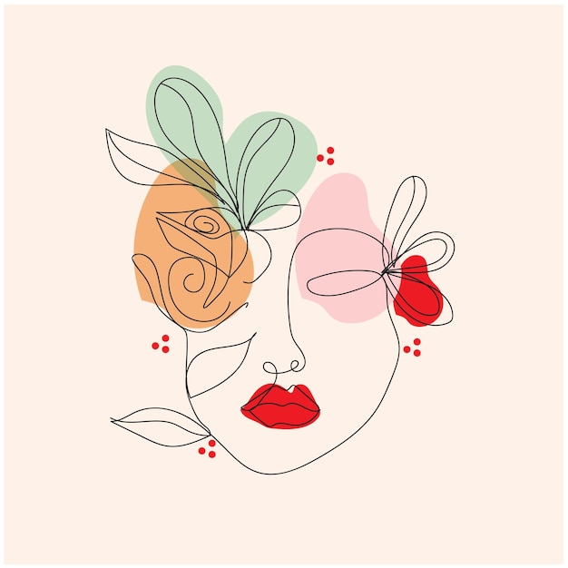 vector dibujado a mano ilustración de arte de una línea