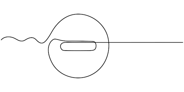 Vector de dibujo continuo de línea menos icono de fondo de icono menos icono