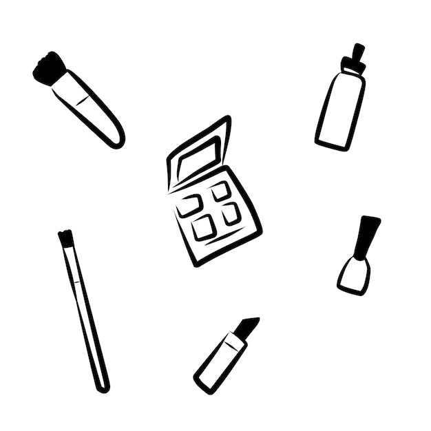 vector de dibujo de cosméticos