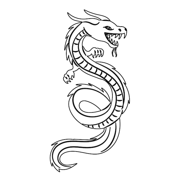 vector de dibujo de doodle de año nuevo